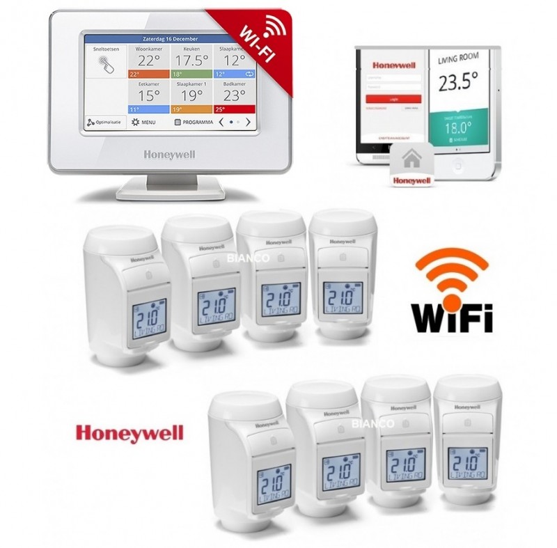 batch Honesty Alleviation Termostat Honeywell EvoHOME pentru comanda centralei si 8 calorifere -  Eradiatoare.ro