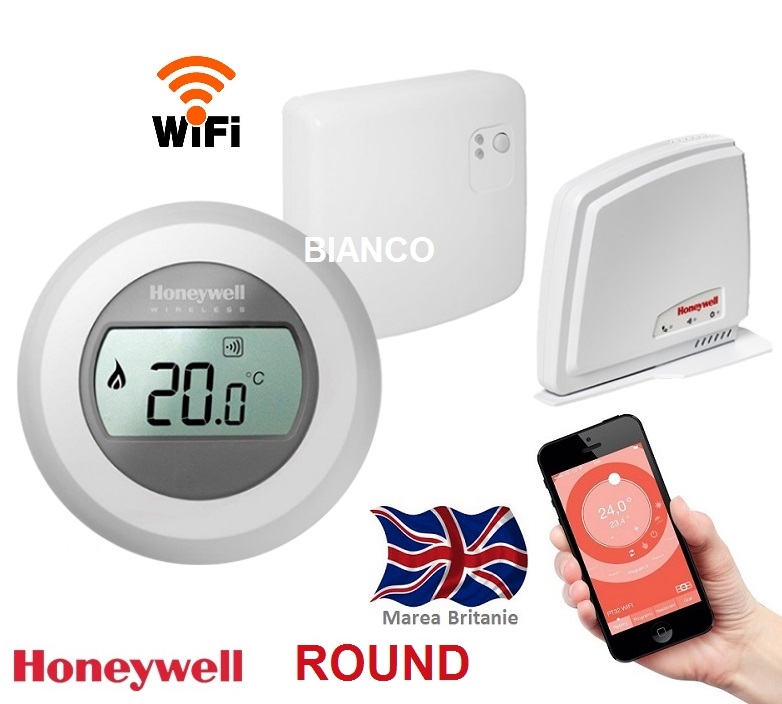 Termostat de ambient WiFi Honeywell ROUND Connected