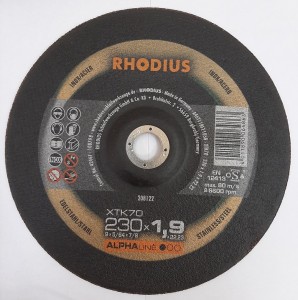Imagine Disc pentru debitat otel inox RHODIUS 230x1.9
