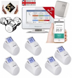 Imagine Termostat Smart EvoHOME pentru comanda centralei si 6 calorifere cu robineti termostatici