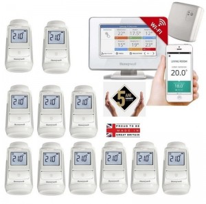 Imagine Termostat Smart EvoHOME pentru comanda centralei si 11 calorifere cu robineti termostatici
